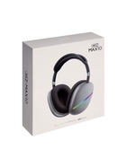 Наушники беспроводные, полноразмерные, AKZ MAX10, с шумоподавлением, с микрофоном, с подсветкой, чёрные - Фото 13