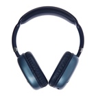 Наушники AKZ MAX10, беспроводные, полноразмерные,  микрофон, подсветка, синие - фото 9642508