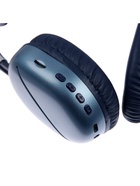 Наушники беспроводные, полноразмерные, AKZ MAX10, с шумоподавлением, с микрофоном, с подсветкой, синие - Фото 10