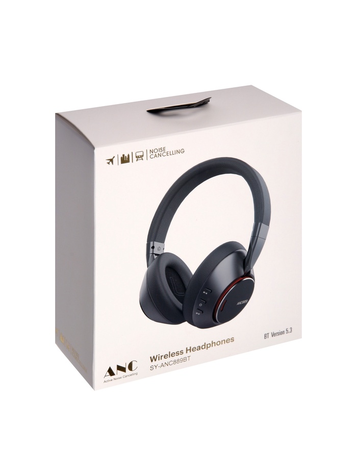 Наушники SY-ANC889BT, беспроводные, полноразмерные, Mic, Jack 3.5, шумоподавление, чёрные - фото 51743609 Наушники SY-ANC889BT, беспроводные, полноразмерные, Mic, Jack 3.5, шумоподавление, чёрные - фото 51743609