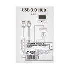USB-разветвитель (HUB), 4 порта, кабель 10 см, серебристый - фото 9642543