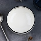 Салатник керамический «Флора», 11.5 х 5.6 см, 330 мл, цвет белый - Фото 2