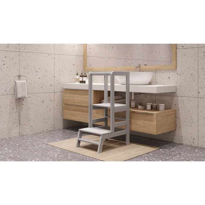 Подставка детская Polini Kids Step, цвет серый - Фото 1