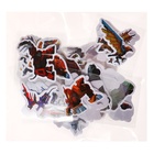 Набор для рисования 114 предметов в пластиковом тубусе "Дикие Скричеры" (восковые карандаши 12 цветов + наклейки + блокнот) - Фото 7