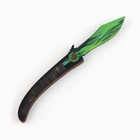 Сувенир деревянный нож наваха «Кристалл зеленый», 22 см - фото 4443276