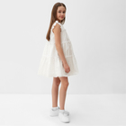 Платье для девочки MINAKU, цвет белый, рост 140 см - Фото 3