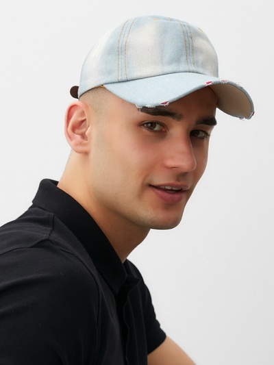 Бейсболка MINAKU Jeans, размер 58, голубая