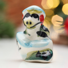 Фигурка фарфор гжель «Змея в яйце», цветная, 4.5×3 см - Фото 2