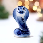 Фигурка фарфор гжель «Кобра», 5.5?3 см (комплект 2 шт) - фото 24355387