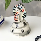 Сувенир «Змея Милена», гжель, цвет, 10х6.5 см - фото 4972948
