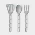 Набор кухонных принадлежностей Prestige, 3 предмета, цвет серый - Фото 1