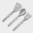 Набор кухонных принадлежностей Prestige, 3 предмета, цвет серый - фото 4443401