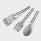 Набор кухонных принадлежностей Prestige, 3 предмета, цвет серый - фото 4443406