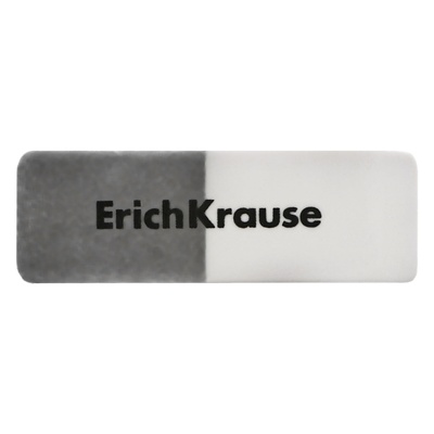 Ластик ErichKrause Multi, 54×18×8 мм, синтетика, серо-белый