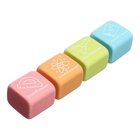 Ластик ErichKrause «School cube», 22×22×17 мм, синтетика, микс 10420781