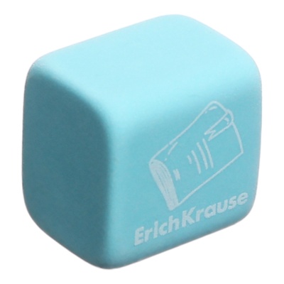 Ластик ErichKrause «School cube», 22×22×17 мм, синтетика, микс