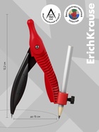 Циркуль пластиковый ErichKrause. Classic, 122 мм, PVC чехол, МИКС - Фото 3