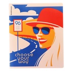 Тетрадь 96 листов, ErichKrause "Choose Your Way", обложка дизайнерский картон, трафаретная печать - Фото 7