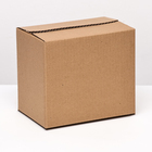 Коробка складная, бурая, 23 х 15 х 20 см - фото 321479466
