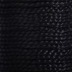 Нить для плетения, кручёная, d = 1 мм, 50 м, цвет чёрный (комплект 2 шт) - фото 24355415