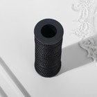 Нить для плетения, кручёная, d = 1 мм, 50 м, цвет чёрный (комплект 2 шт) - фото 24355416