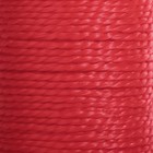 Нить для плетения, кручёная, d = 1 мм, 50 м, цвет красный - Фото 2