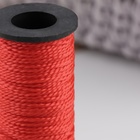 Нить для плетения, кручёная, d = 1 мм, 50 м, цвет красный - Фото 2
