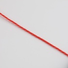 Нить для плетения, кручёная, d = 1 мм, 50 м, цвет красный - Фото 4