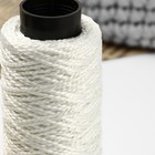 Нить для плетения, кручёная, d = 2 мм, 100 м, цвет белый - Фото 2