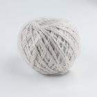 Шнур для плетения, хлопок, d = 3 мм, 50 м, цвет белый - фото 24630754