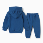 Костюм: толстовка и брюки Крошка Я Blueberry  р. 62-68, синий 9834389 - фото 12699308