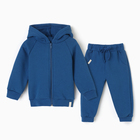 Костюм: толстовка и брюки Крошка Я Blueberry  р. 62-68, синий 9834389 - фото 12699305