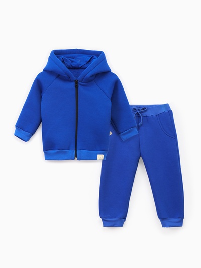 Костюм детский (толстовка, брюки) «Крошка Я» Blueberry, рост 62-68 см, синий