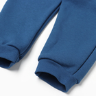 Костюм: толстовка и брюки Крошка Я Blueberry  р. 80-86, синий - Фото 5
