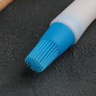 Кисть с резервуаром для масла и присоской Доляна «Фобос», силикон, 17 см, цвет МИКС - Фото 2