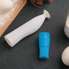 Кисть с резервуаром для масла и присоской Доляна «Фобос», силикон, 17 см, цвет МИКС - Фото 3