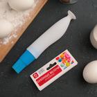 Кисть с резервуаром для масла и присоской Доляна «Фобос», силикон, 17 см, цвет МИКС - Фото 4