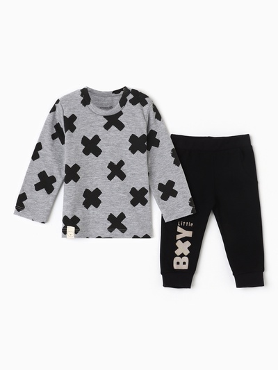 Костюм детский (джемпер, брюки) «Крошка Я» Stylish boy, рост 68-74 см