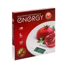Весы кухонные ENERGY EN-403, электронные, до 5 кг, автоотключение, рисунок "Гранат" - фото 4443572
