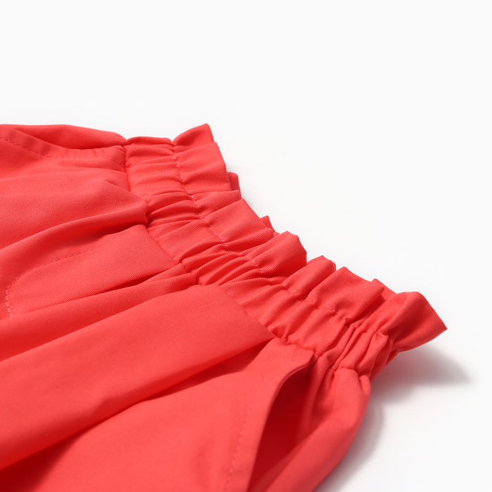 Костюм для девочки (Рубашка и шорты) MINAKU, цвет красный, рост 116 см