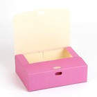 Коробка подарочная складная, упаковка, «Розовая», 16.5 х 12.5 х 5 см - Фото 3