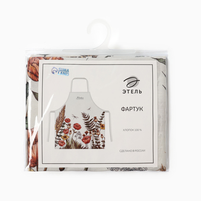 Фартук кухонный «Этель» Kitchen collection, 60×70 см, 100% хлопок, репс 220 г/м²