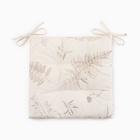 Подушка на стул «Этель» Flower herbarium, 42×42 см, 100% хлопок, репс 210 г/м² - Фото 5