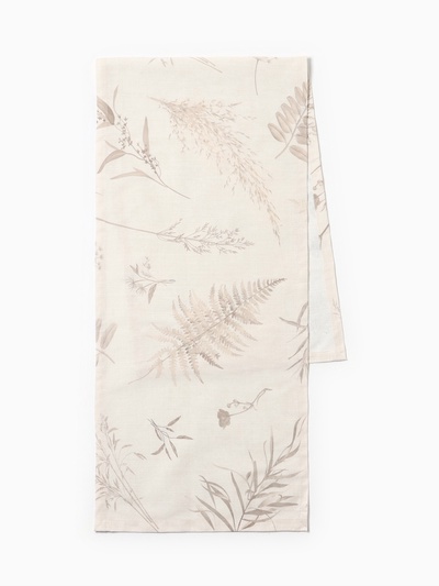 Дорожка на стол «Этель» Flower herbarium, 40×146 см, 100% хлопок, репс 210 г/м², бежевая