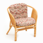 Набор садовой мебели Bahama Wicker: 2 кресла, диван, стол, ротанг светлый, подушки с узором - Фото 7