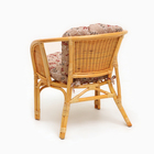 Набор садовой мебели Bahama Wicker: 2 кресла, диван, стол, ротанг светлый, подушки с узором - Фото 9