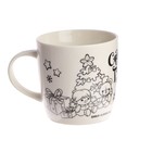 Набор кружка под раскраску "Сказочного года" Снегурочка 300 мл - Фото 5