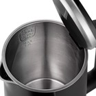 Чайник электрический Kitfort КТ-6612-1, пластик, колба металл, 1.7 л, 2200 Вт, чёрный - Фото 2