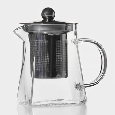 УЦЕНКА Чайник стеклянный заварочный с металлическим ситом Magistro «Дарси», 300 мл