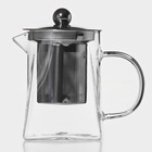 УЦЕНКА Чайник стеклянный заварочный с металлическим ситом Magistro «Дарси», 300 мл - Фото 2